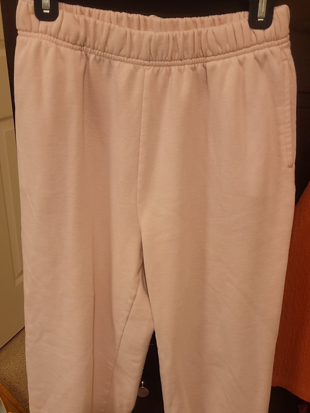 Garage Baby Pink Fleece Sweatpants With Side Pockets Size Small
